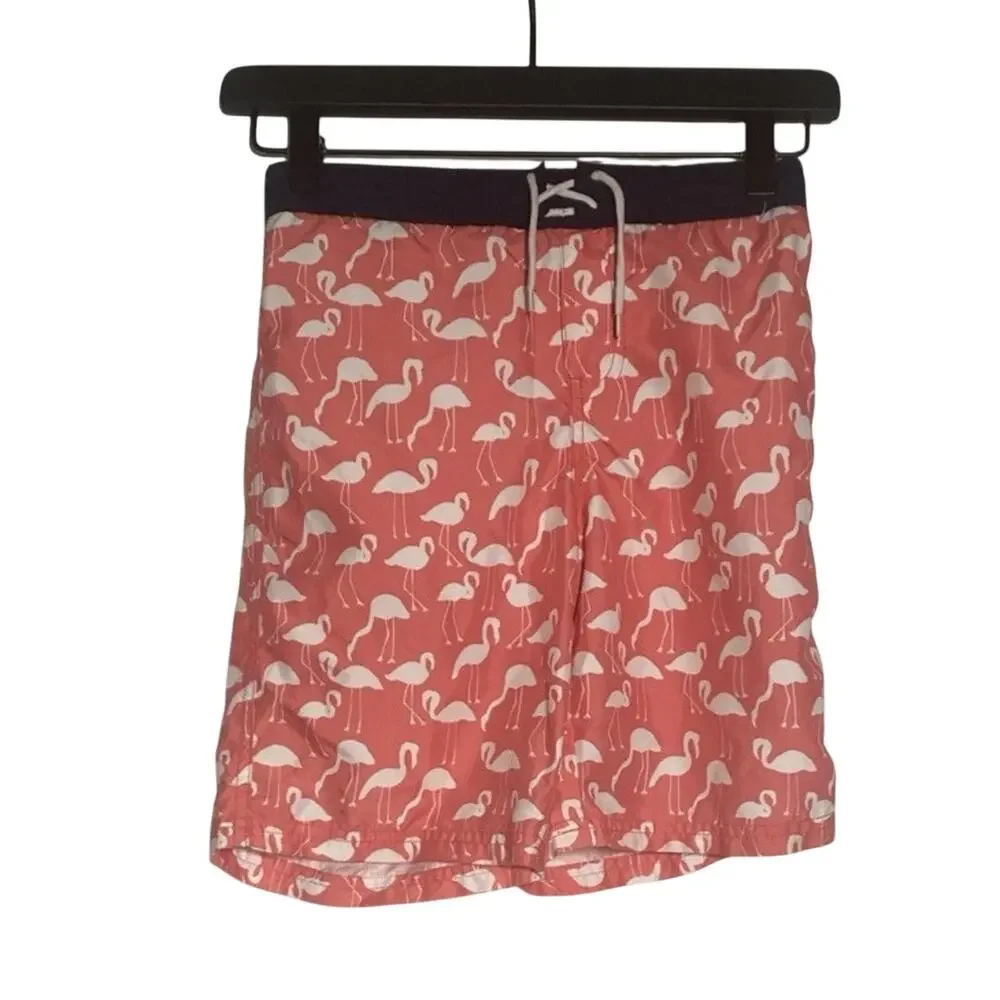 Janie and Jack Swim Trunks Flamingo Size 10 Lined